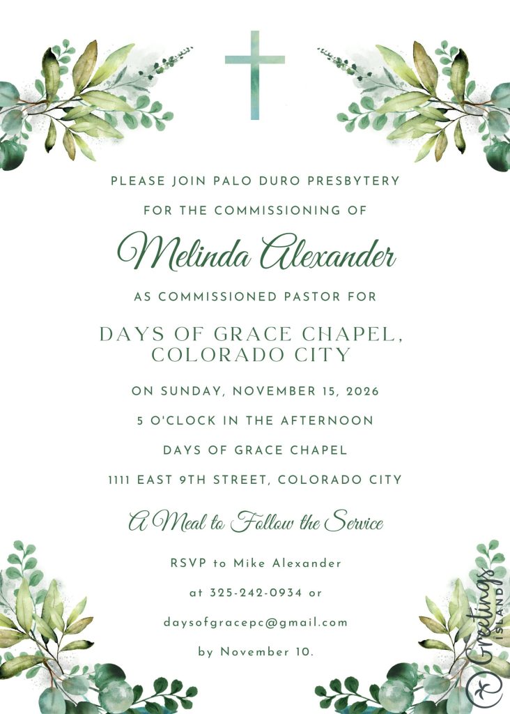 MELINDA ALEXANDER TO BE COMMISSIONED NOVEMBER 15, 2026